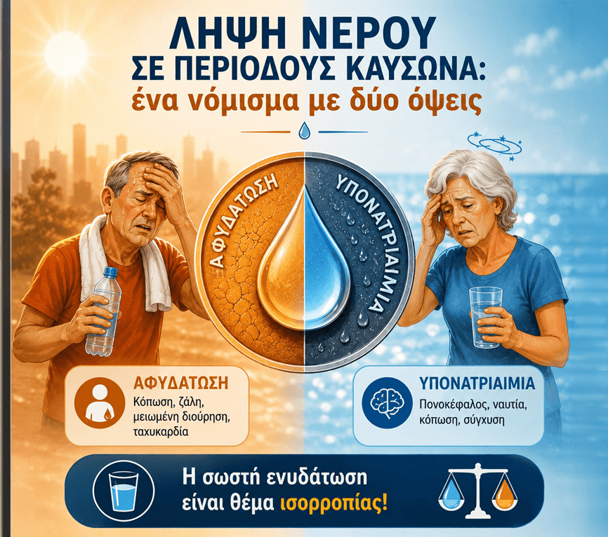  Λήψη νερού σε περιόδους καύσωνα: ένα νόμισμα με δύο όψεις 